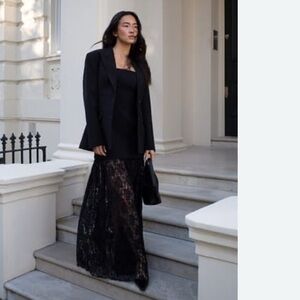 Wild Fable Black Lace Maxi Dress